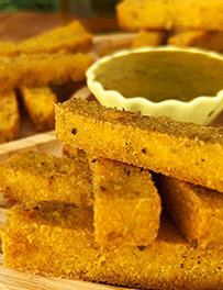 Polenta Frita com 51 Mel