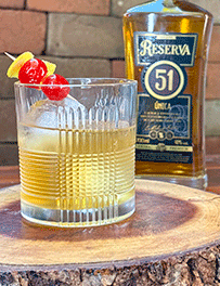 Drink Old Fashioned com Reserva 51 Única